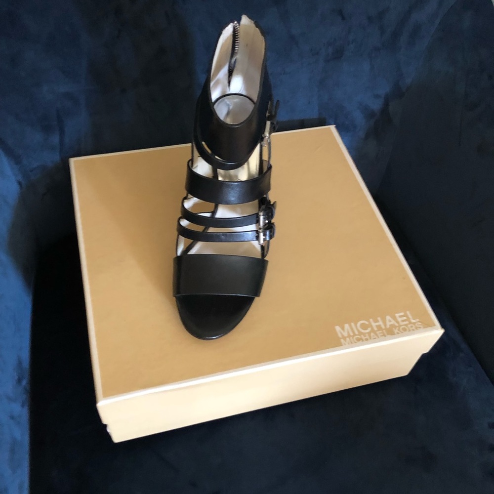 Michael Kors Black Heeled Sandal